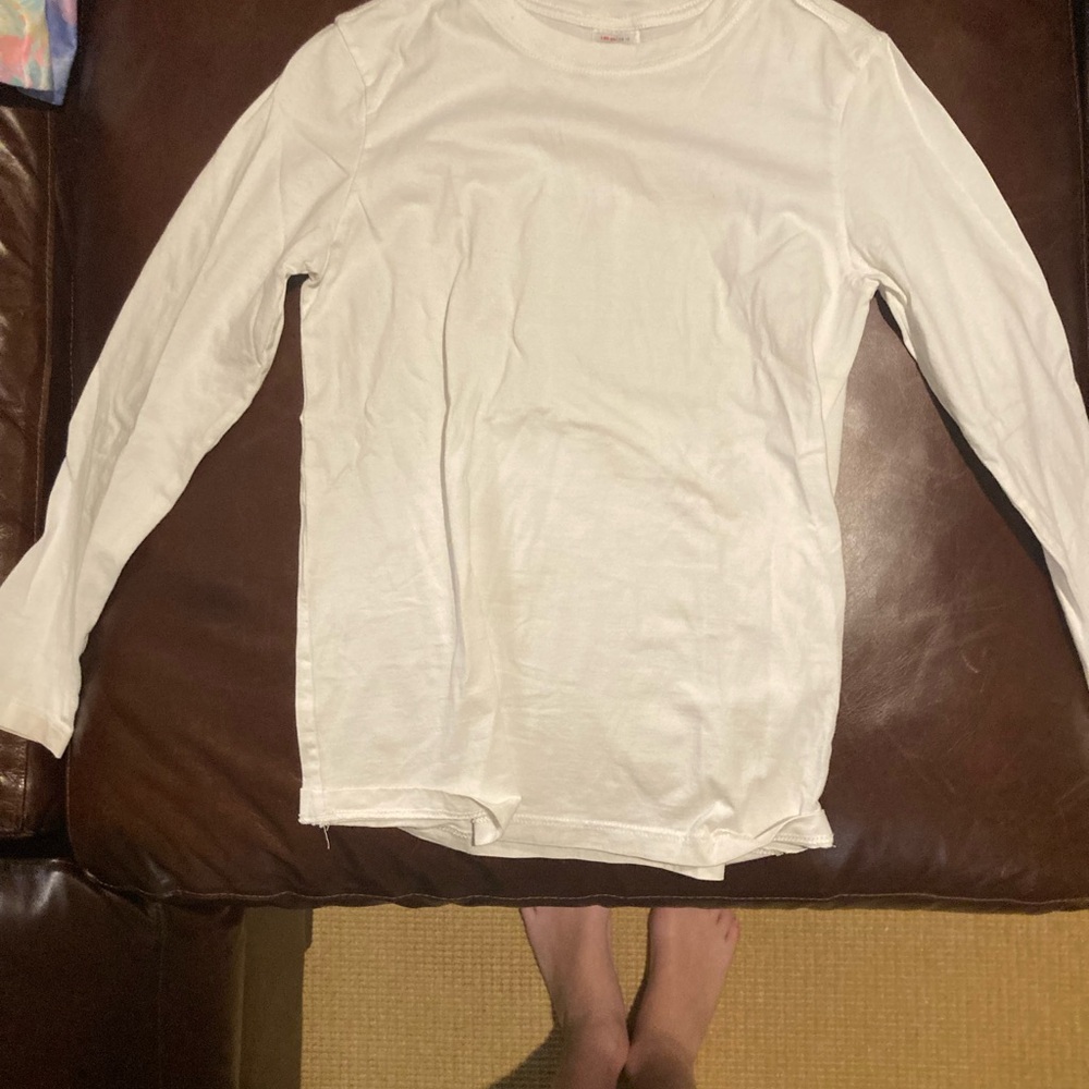 Hanna Andersson Cream Long Sleeve Shirt